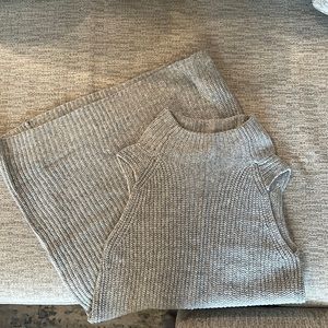 Mock turtle neck sweater dress